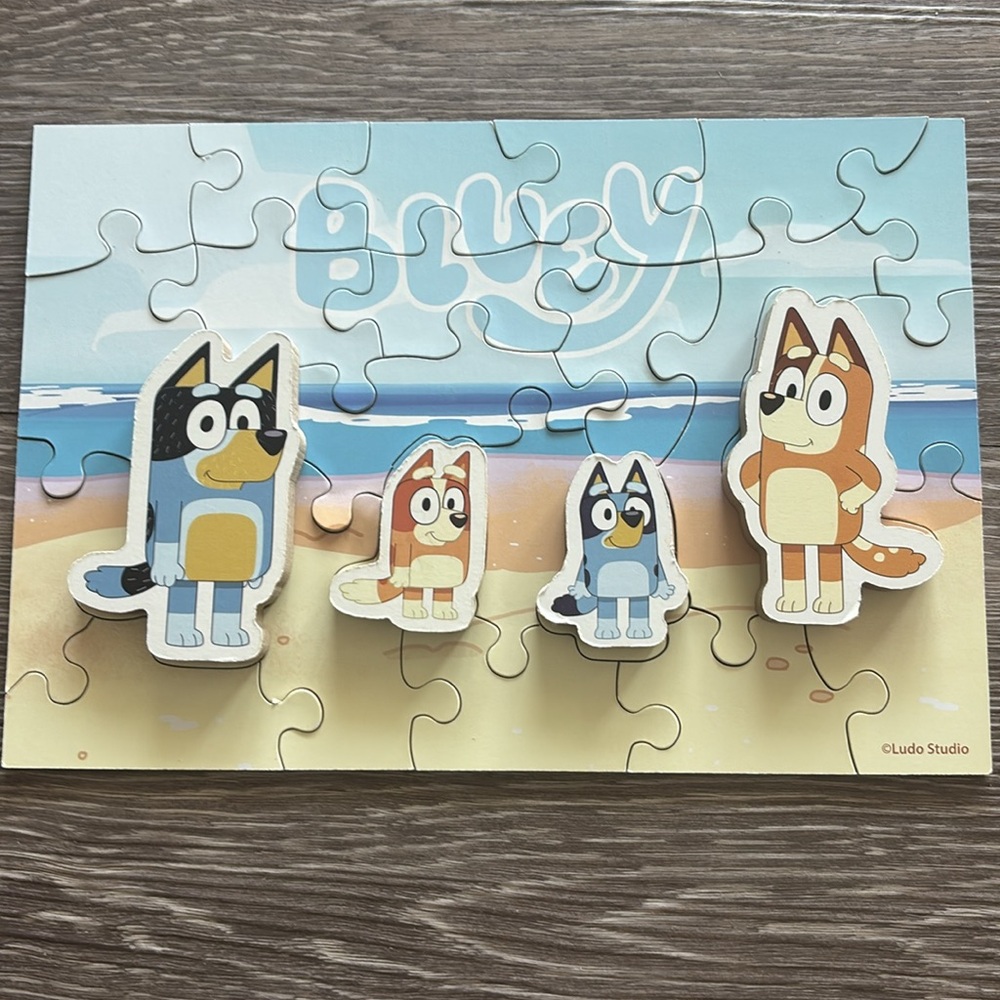 4-Pack Bluey Wooden Puzzles - Picture 8 of 15
